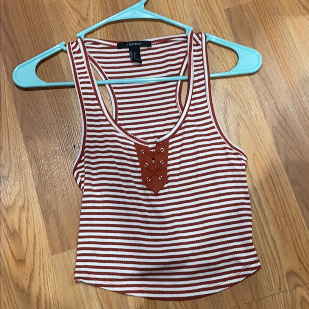 Forever 21 striped tank top